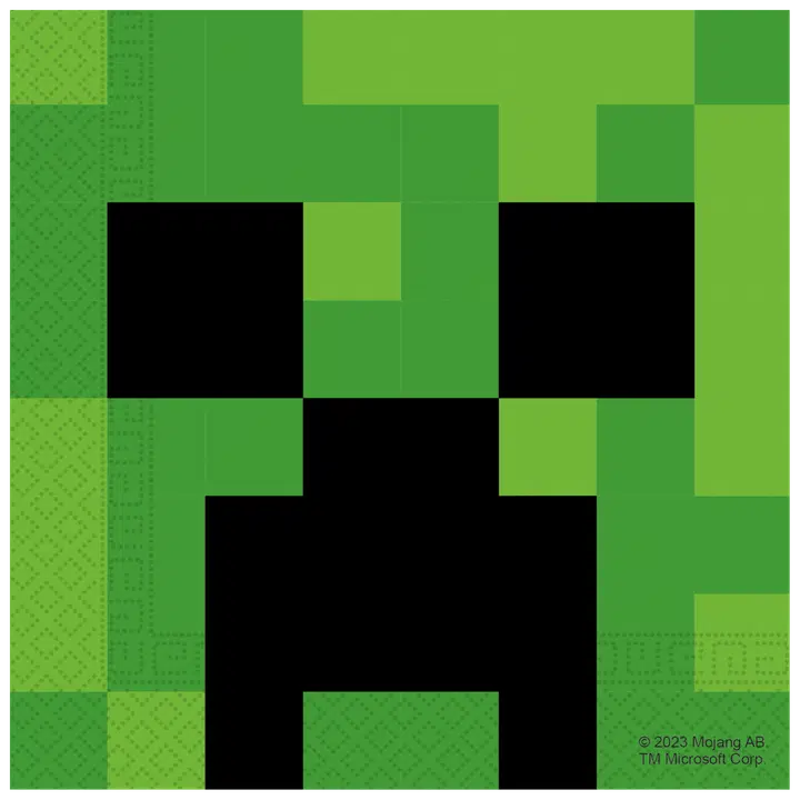 Decorata Party salvrätik Minecraft 33cm 20tk