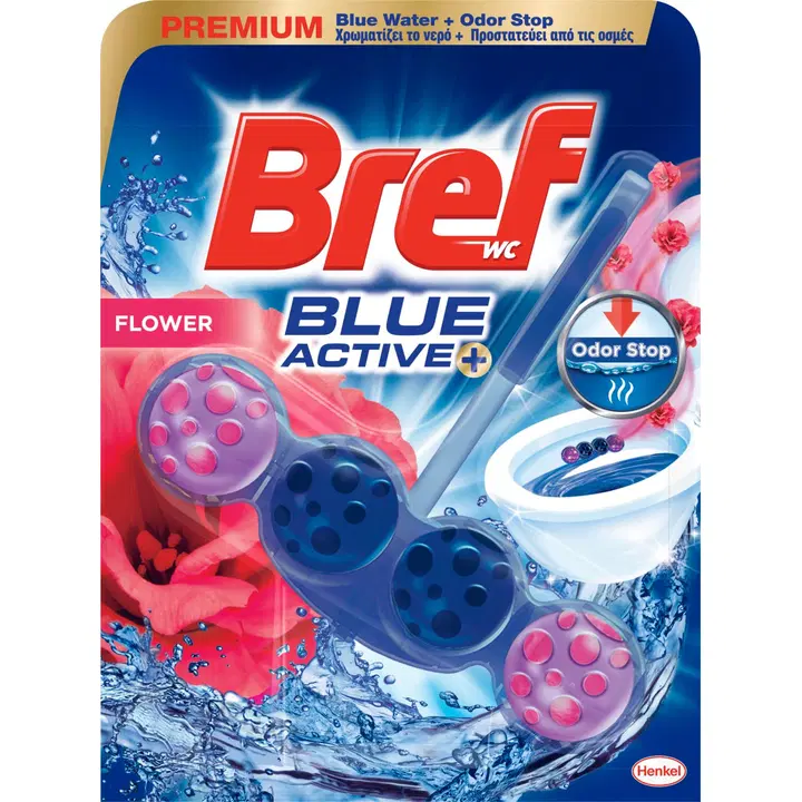 Bref blue active wc-värskendaja lill 50g