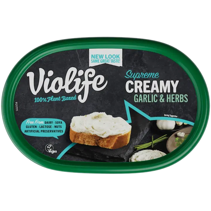 Violife taimne kreemine võileivamääre küüslaugu ja ürtidega, 150 g