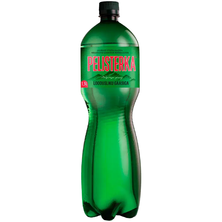 .Pelisterka mineraalvesi loodusliku gaasiga, 1,5l