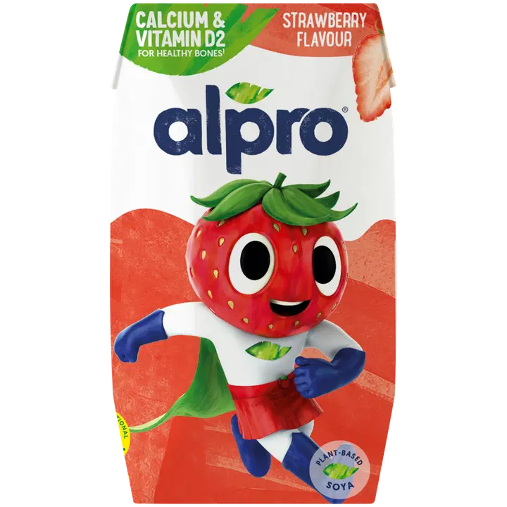 Alpro Kids, soijajuoma, mansikanmakuinen, 200ml
