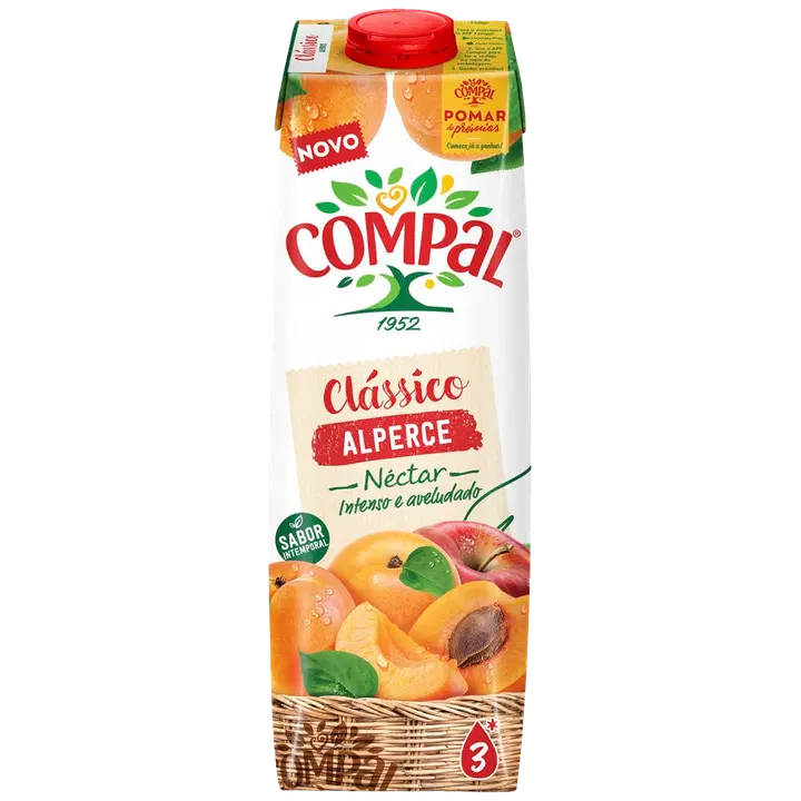 Compal aprikoosinektar 1L