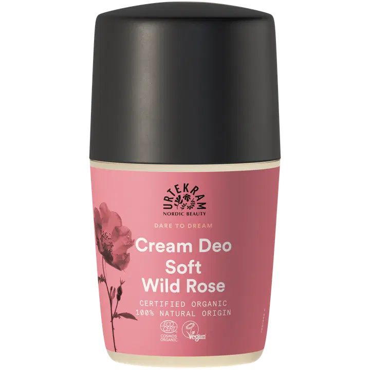 Urtekram rulldeodorant Wild Rose Cream 50ml