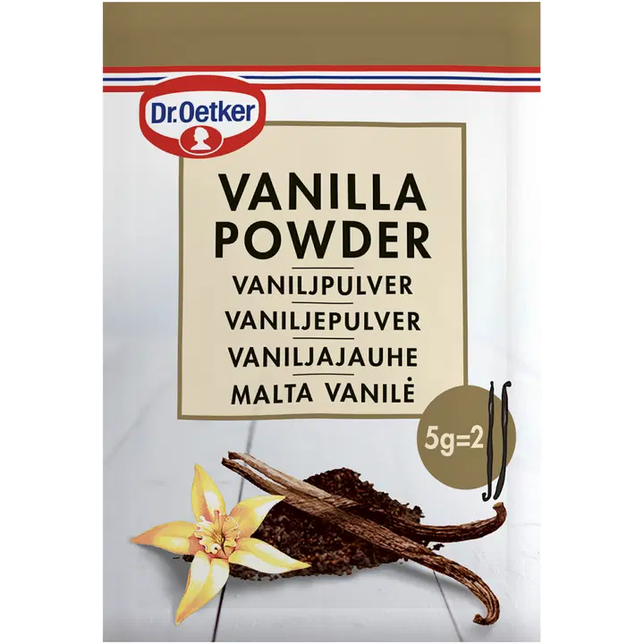 Dr.Oetker jahvatatud vaniljekaunad, 5 g
