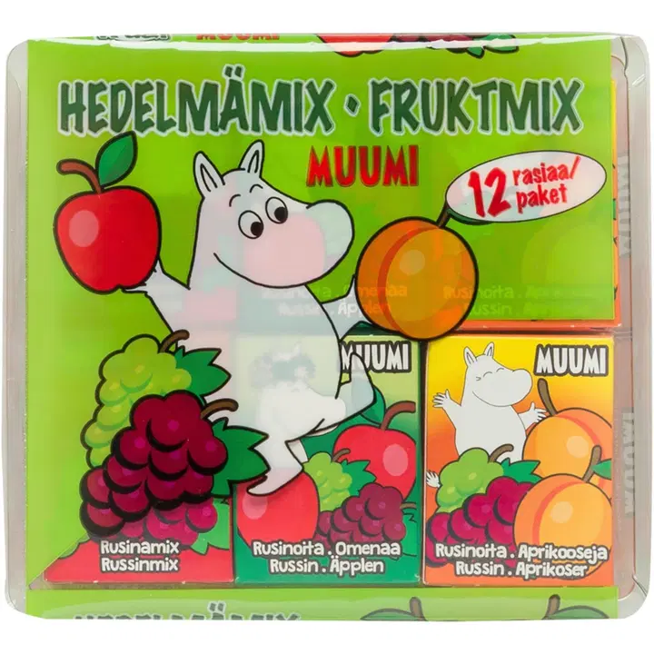 Muumi Hedelmämix puuviljasegu 3+a, 12 × 14 g