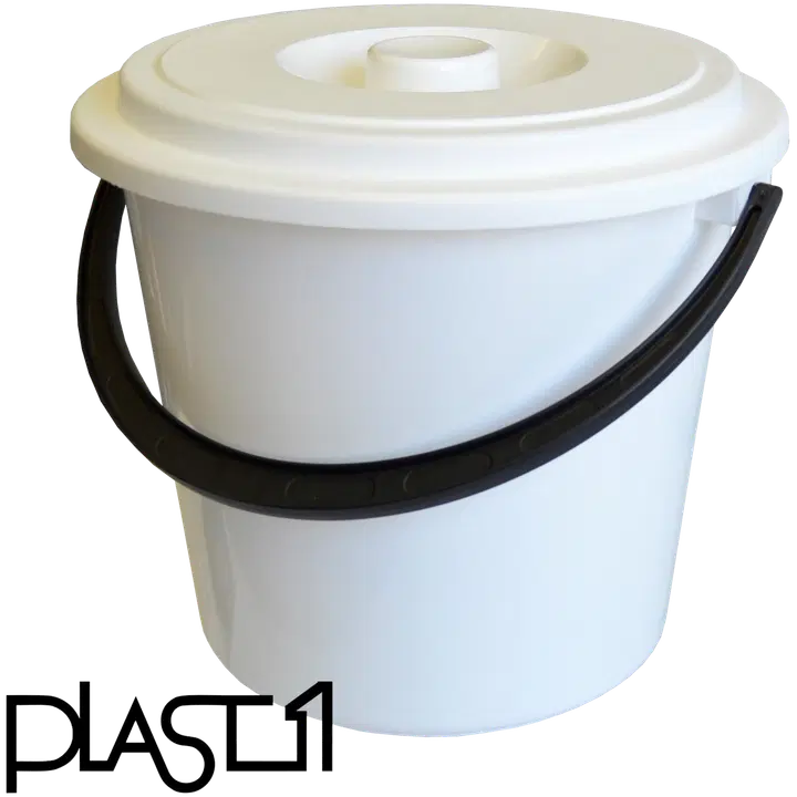 Ämber kaanega 5 l, valge