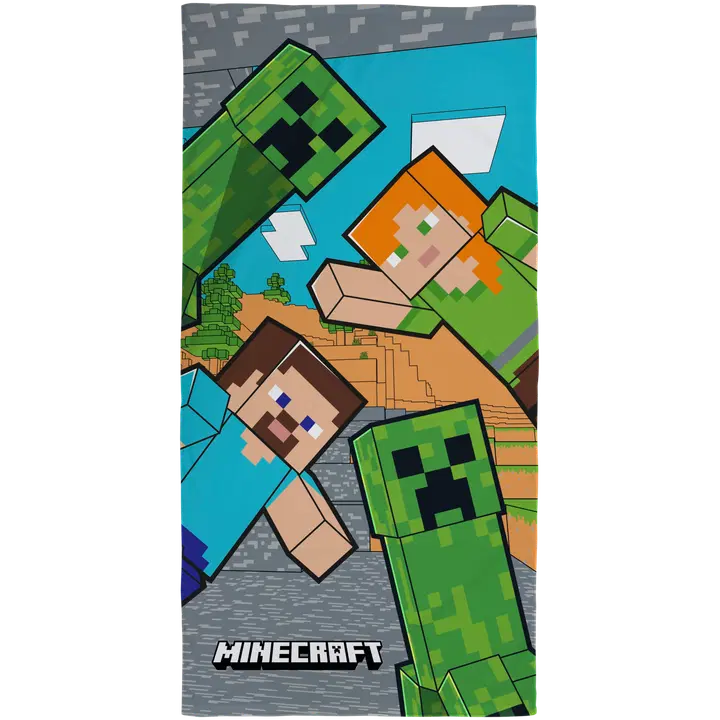 Laste vanniponcho Minecraft 70x140 värvid