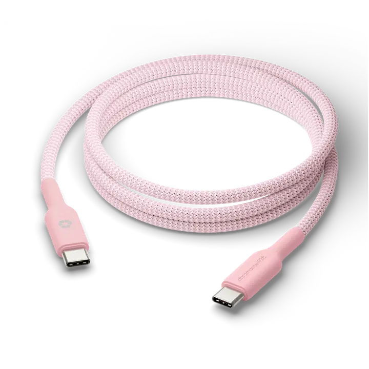 Laadimiskabel 1,5 m USB-C/USB-C 60W roosa