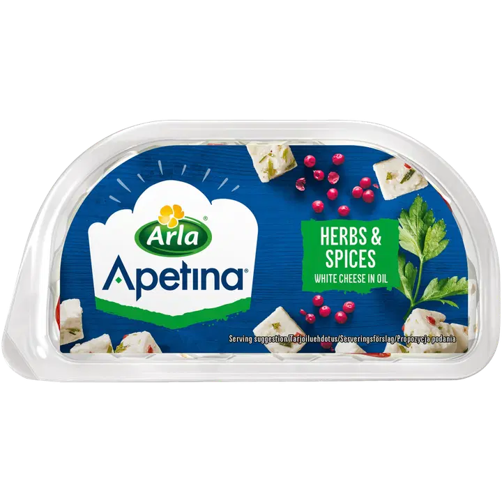 Arla Apetina ürdi-vürtsi juustusnäkid õlis, 100 g