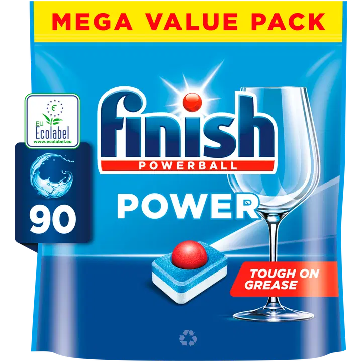Finish power nõudepesutabletid kileta allin1 90tk