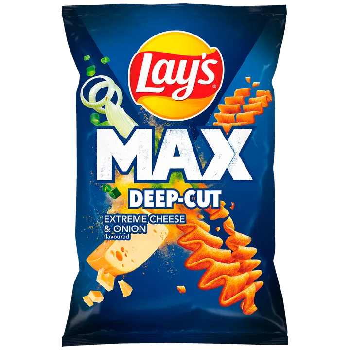 LAY'S MaXx Juustu-ja sibulamaitselised kartulikrõpsud 0,12kg