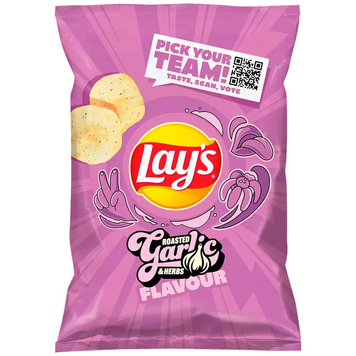LAY'S MAX Röstitud küüslaugu- ja ürdimaitselised kartulikrõpsud 0,13kg