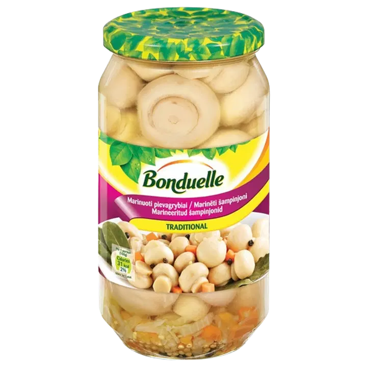Bonduelle marineeritud šampinjonid traditsiooniline 540/290 g