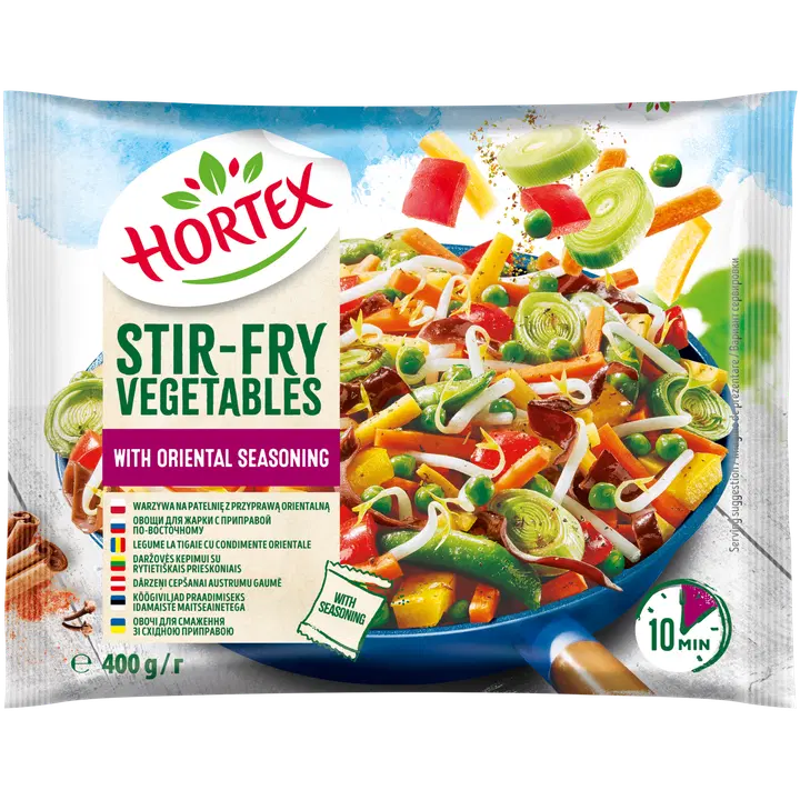 Hortex Idamaiste Maitseainetega Köögiviljad Praadimiseks 400 g