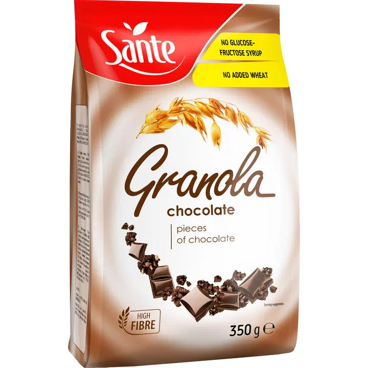 Sante krõbe müsli tumeda šokolaadiga granola 350 g