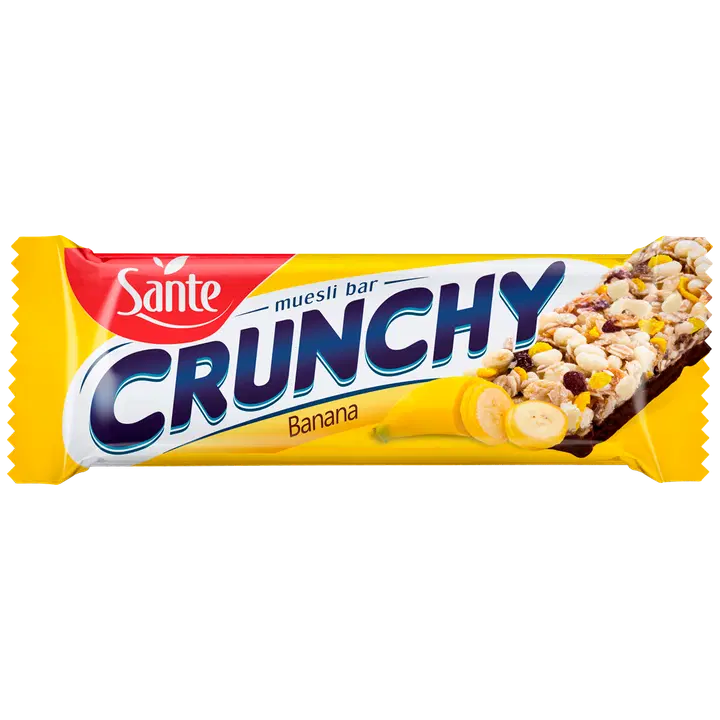 Sante Crunchy välipalapatukka banaani suklaakuorrutuksella 40g