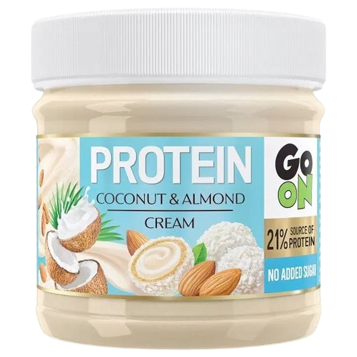 GO ON PROTEIN kreem kookose ja röstitud mandlitega, ilma lisatud suhkruta 180g