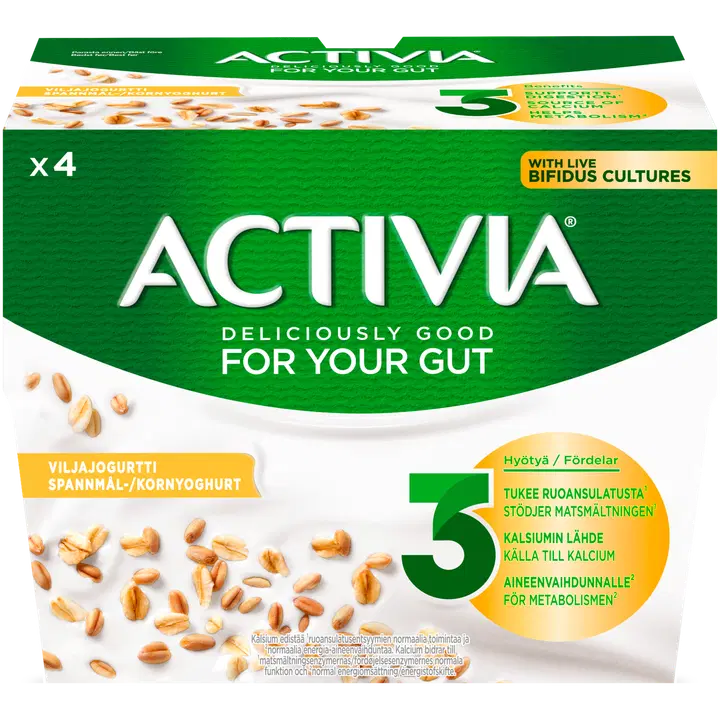 Danone Activia teraviljajogurt, 4 x 125 g