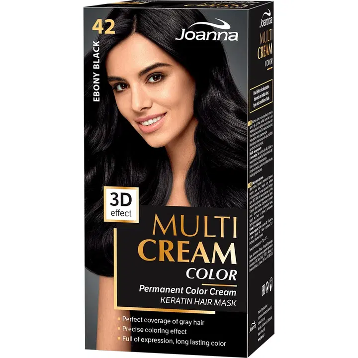 Juuksevärv Joanna Multi Cream Color 42 Ebony Black