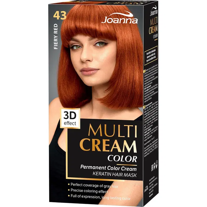 Juuksevärv Joanna Multi Cream Color 43 Fiery Red