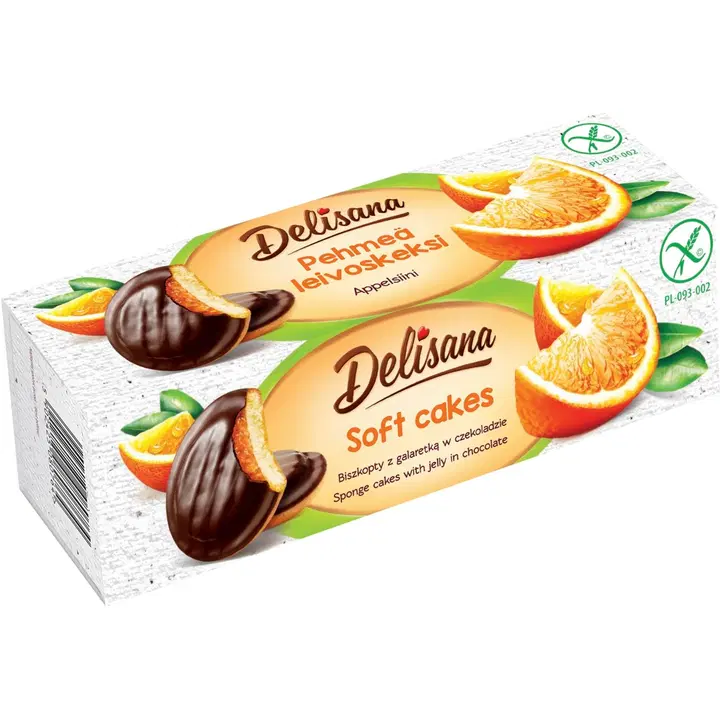 Delisana küpsised apelsinitäidise ja šokolaadiga, 150 g
