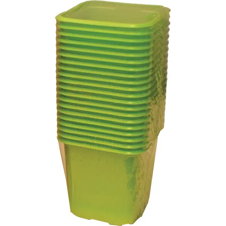 Istutuspott 8x8 cm 20tk plast roheline