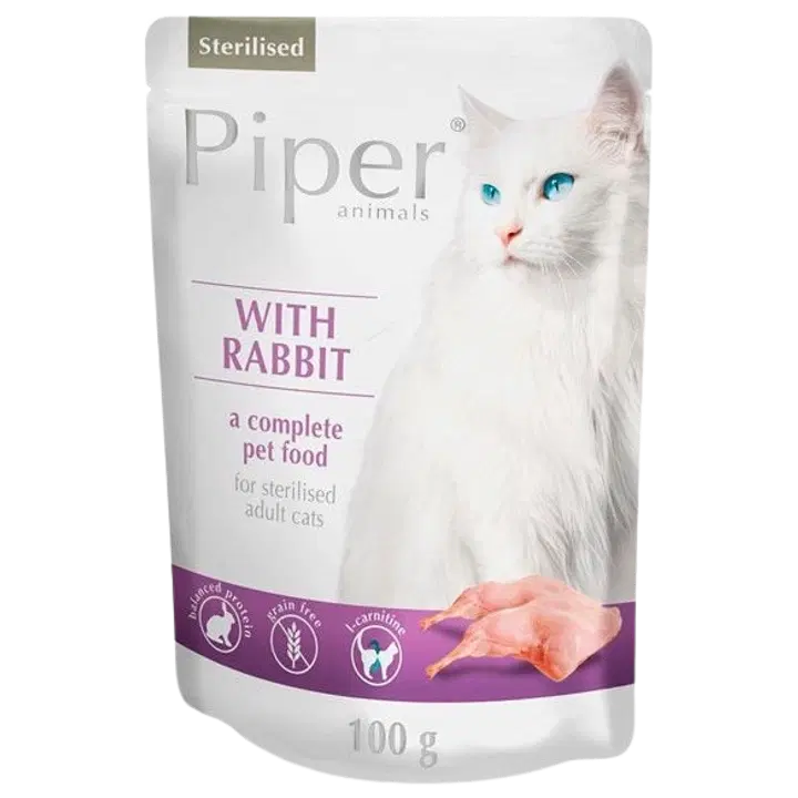 Piper märgtoit küülikulihaga steriliseeritud kassidele 100g