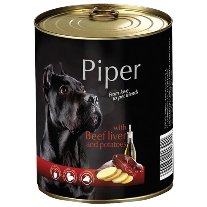 Piper märgtoit koertele veise maksa ja kartuliga 400g