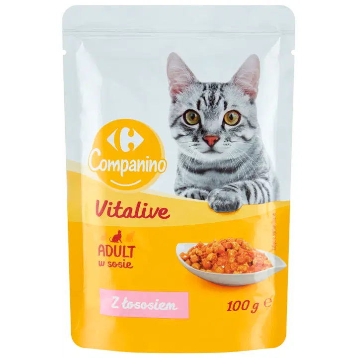 Carrefour Companino Vitalive kassitoit lõhe kastmes 100g