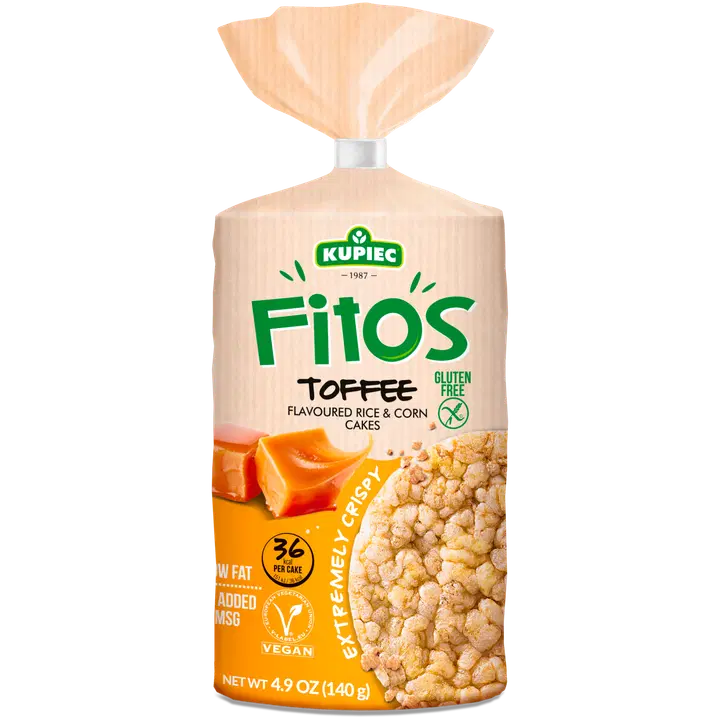 Kupiec Fitos riisi-ja maisivahvlid iirisega 140g