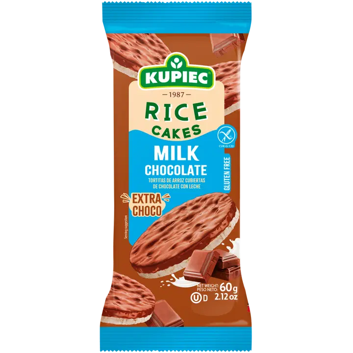 Kupiec riisivahvlid piimaðokolaadiga 60g
