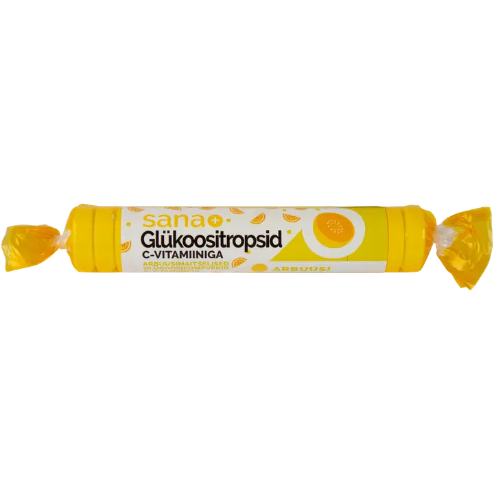 Sana melonimaitselised glükoositropsid C-vitamiiniga 39 g