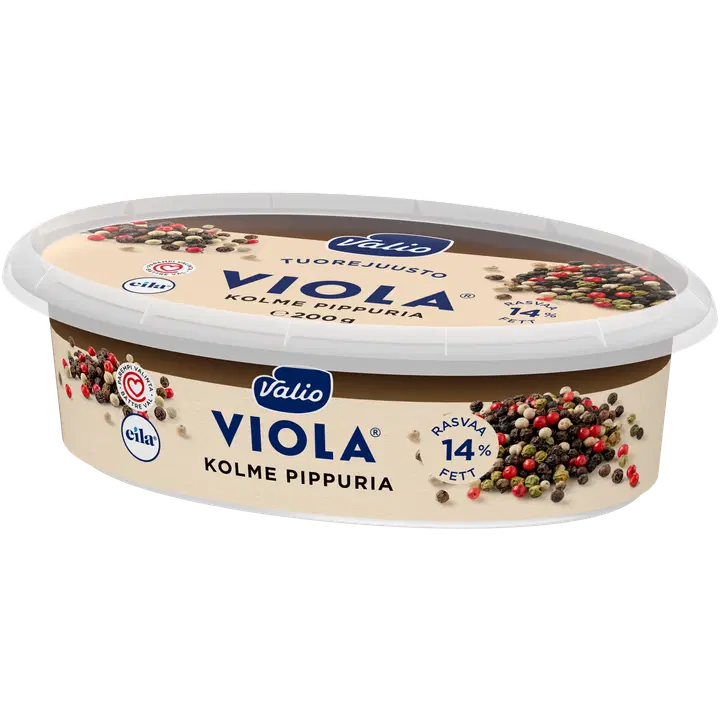 Valio Viola® tre peppar färskost laktosfri e200 g