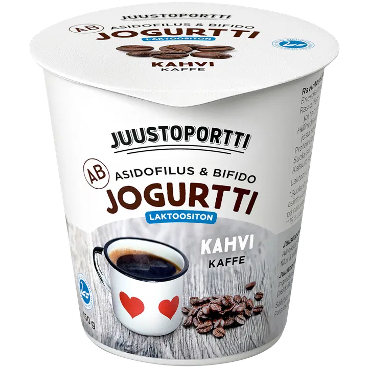 Juustoportti laktoosivaba kohvi-AB-jogurt 150 g