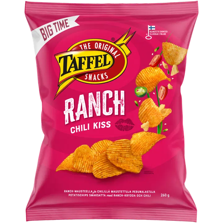 Taffel Ranch & Chili kryddade chips 260g
