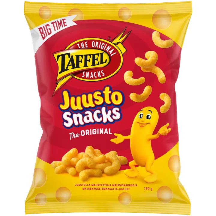 Taffel Juustosnacks ostbågar 190g