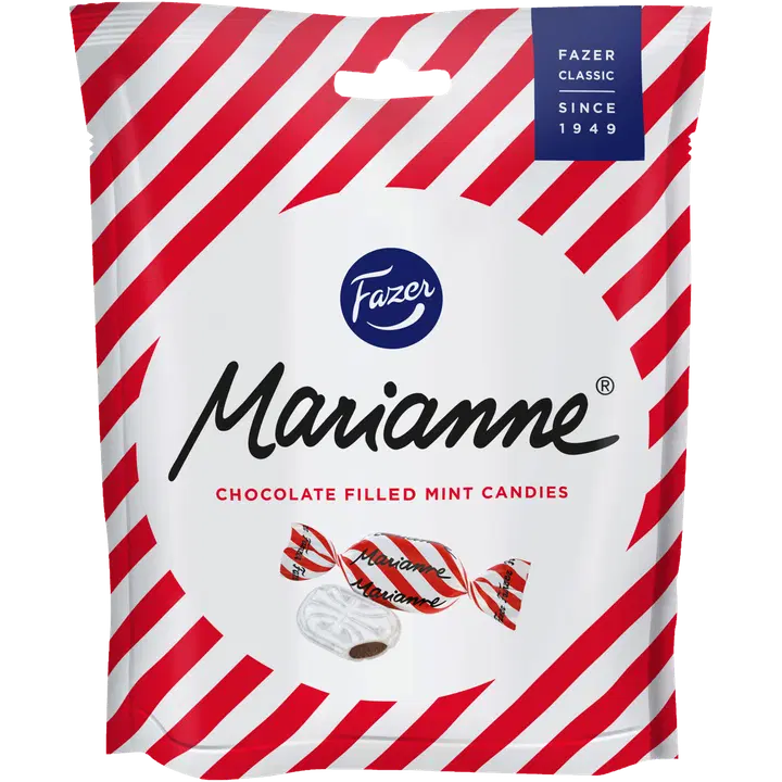 Fazer Marianne piparminttusuklaa karkkipussi 220g