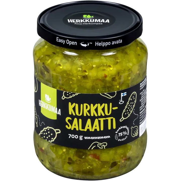 Herkkumaa kurgisalat, 700 g