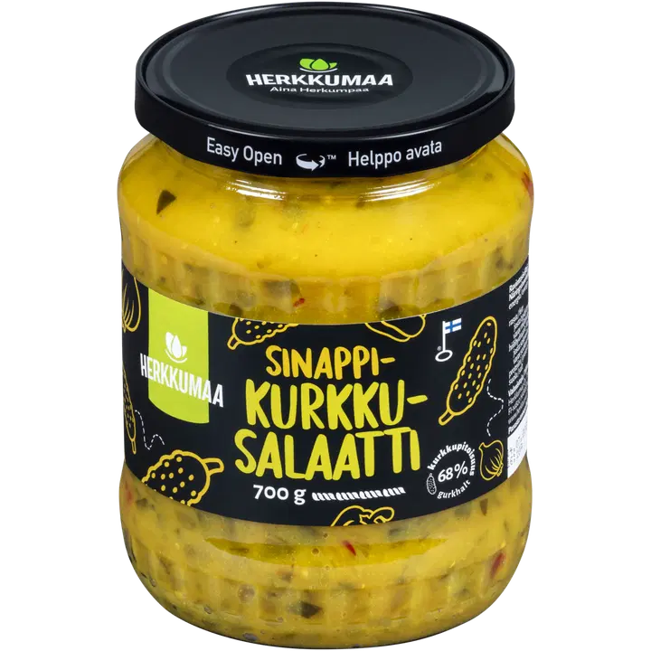 Herkkumaa kurgisalat sinepiga 700 g