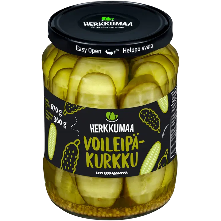 Herkkumaa võileivakurk 670/360 g