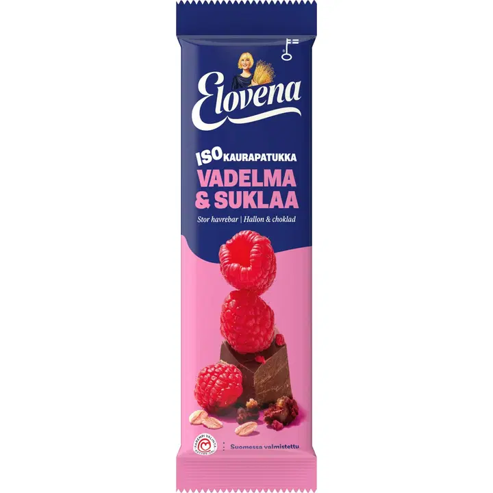 Elovena suur vaarikamaitseline šokolaadiga kaerabatoon, 48 g