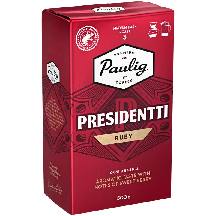 Paulig Presidentti Ruby jahvatud kohv 500g
