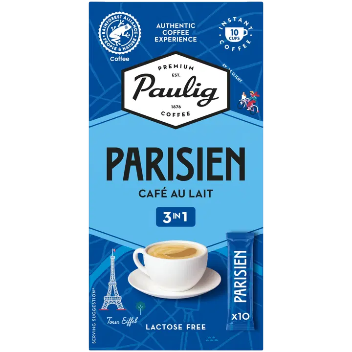 Paulig Parisien Cafe 3in1 kohvijook 10x16,5g