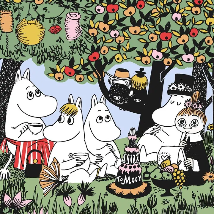 Moomin salvrätik Muumide pidu 33cm 20tk