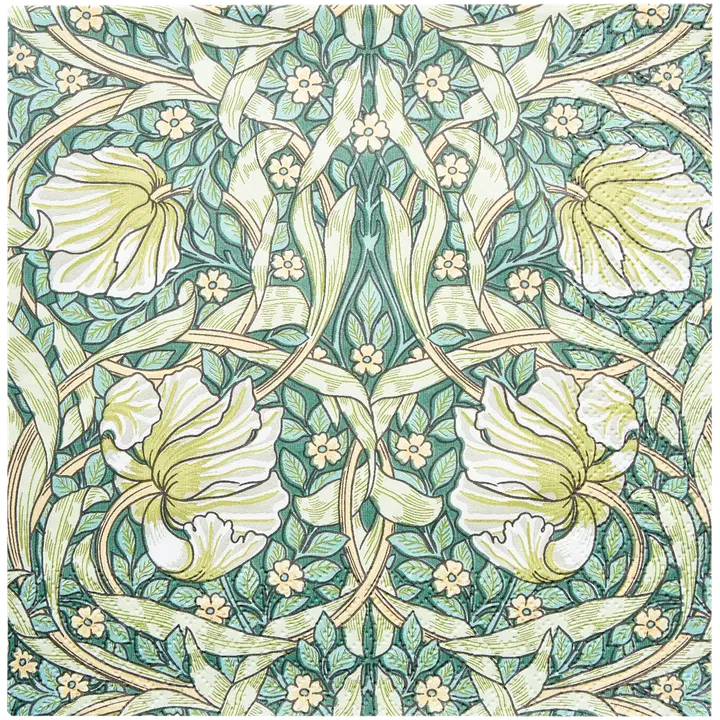 Salvrätik William Morris Pimpernel roheline 24cm