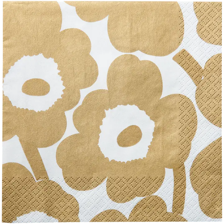Salvrätik Marimekko Unikko kuldne 24cm