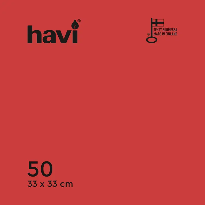 Salvrätikud 33 cm, 50tk punane