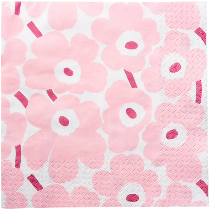 Marimekko salvrätik Mini Unikko helepunane 33cm