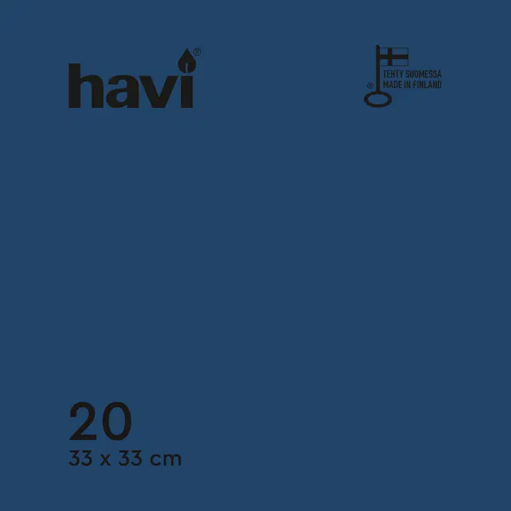 Salvrätik 33cm 20 tk, tumesinine