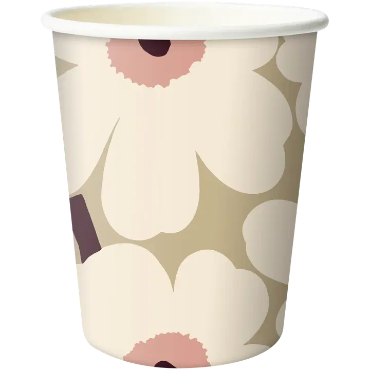 Papptopsid Marimekko Mini Unikko beež 250ml 10tk